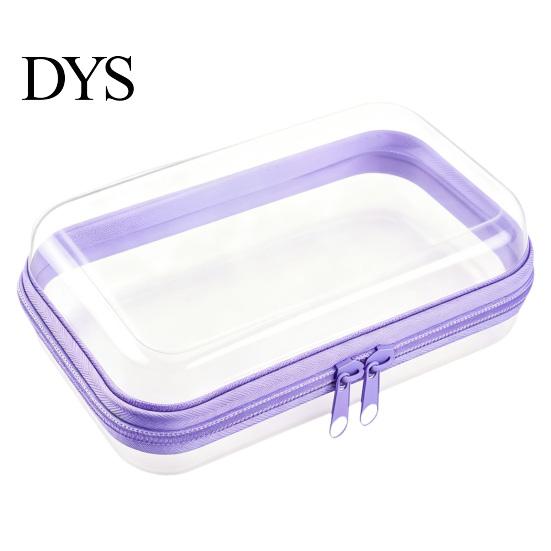 Earphone Cable Carrying Case Clear Zipper Storage Bag, Durable Hard Shell Portable Case, Pill Box for Travel Dustproof Container, Headphones Pills And