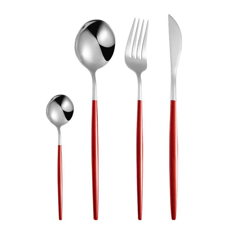 European High-Value Stainless Steel Tableware Set: Portuguese Knife, Fork, and Spoon for Hotels and Western Dining