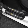 Car Door Sill Carbon Fiber Sticker Threshold Side Anti Scratch Tape For Chevrolet Colorado Cruze Spark Captiva Malibu Trax