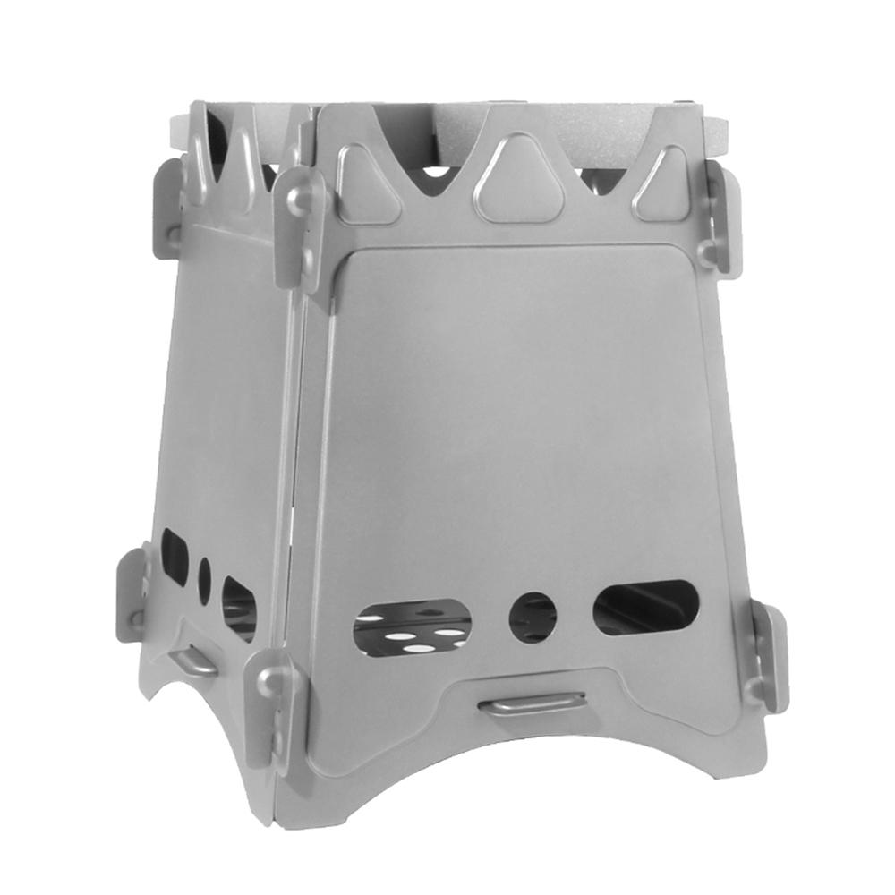 Camping Wood Stove Portable Folding Lightweight Titanium Wood Burning Backpacking Stove for Outdoor