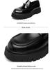 2025 Chunky Patent Leather Height-Boost Men's Loafers - Shiny, Thick-Soled, Trendy Hairstylist Shoes