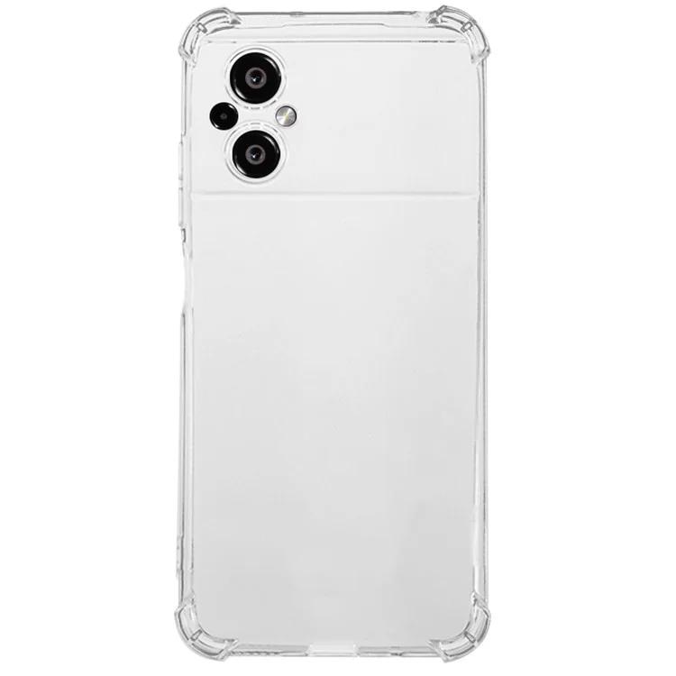 

Прозрачная задняя крышка для Xiaomi Poco M5 4G, чехол для телефона из ТПУ с усиленными углами и защитой от падения