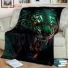 Beast Tiger Lion Leopard Animal Wildlife Cartoon Blanket,Soft Throw Blanket for Home Bedroom Bed Sofa Picnic Cover Blanket Kids