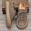 New Men's Shoes Summer Breathable Retro Frosted Leather Top Layer Cowhide Men's Casual Shoes Versatile Leather Casual Shoes