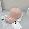 Stunning summer sunshade essential hat women's three-dimensional English letter embroidered baseball cap wind round face cap