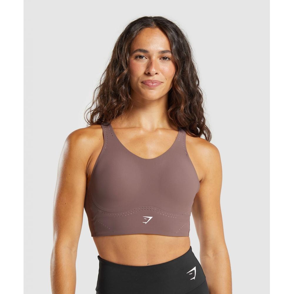 

GYMSHARK Longline Crossback Sports Bra Steel Purple B6A6L PBZN XS
