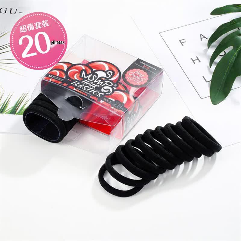 CHIMERA Black Hair Ties - 20 Pack One Size