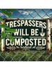 Vintage Metal Wall Art Sign Garden Decor Outdoor Steel Poster