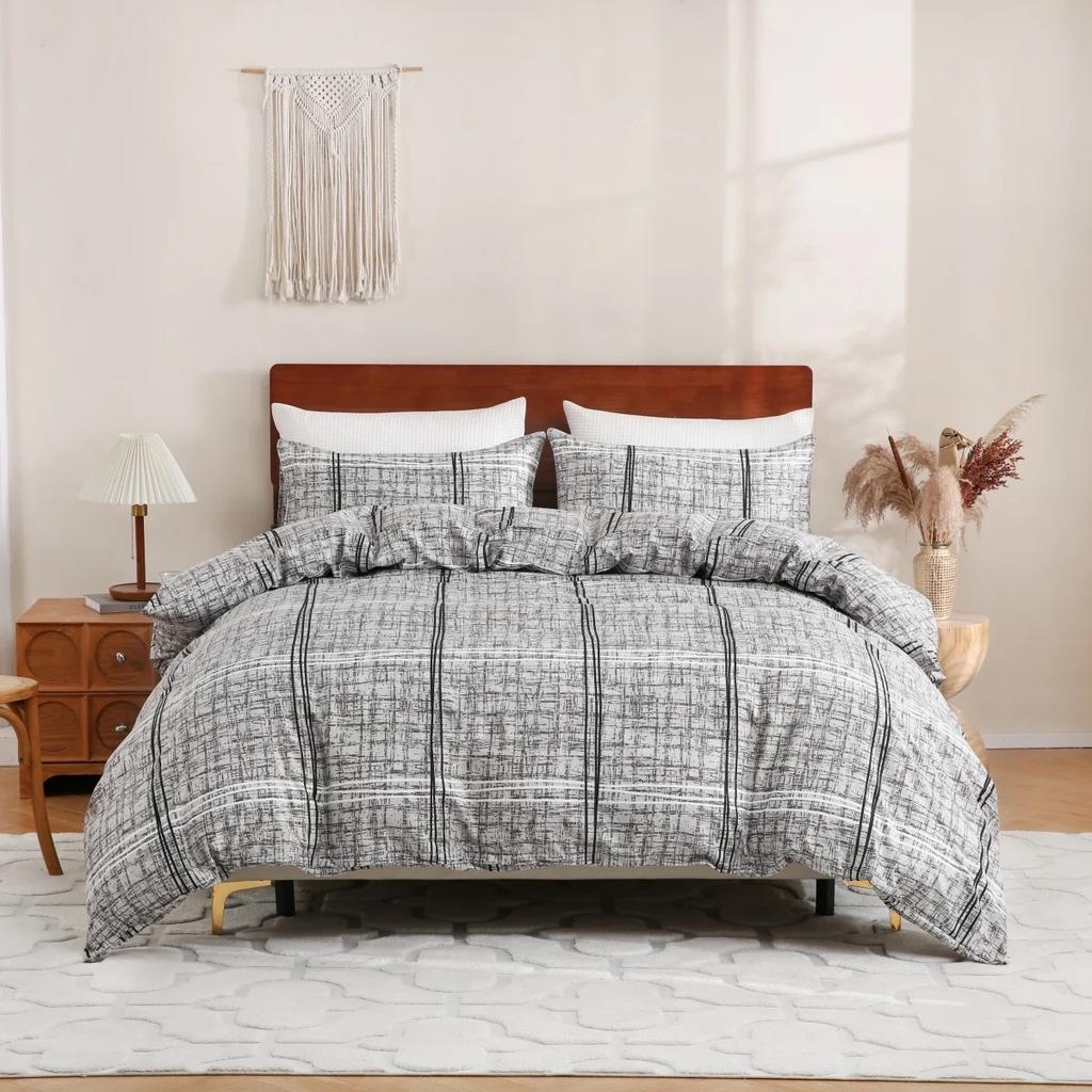 Gold Black Leopard Print Duvet Cover Twin Queen King African Safari Animal Cheetah Bedding Set Reversible Geometric Quilt Cover