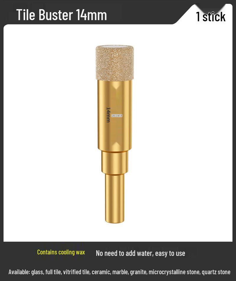 Green Forest 6mm Magnetic Hole Saw for Glass, Marble, & Vitrified Tile.