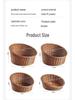 Rattan-Style Angled Bread, Fruit & Snack Display Basket