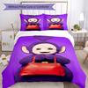 3pcs Teletubbies Bedding Set Duvet Cover Closure Includes 1 Duvet Cover & 2 Pillowcases, Soft and Comfortable for All Seasons.