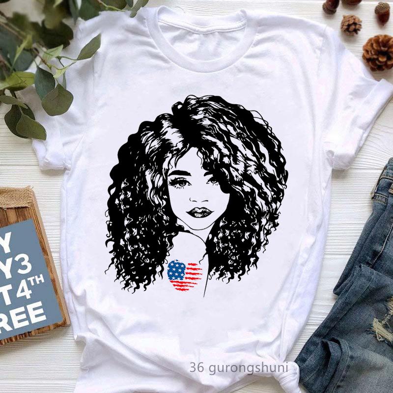 They Whispered To Her You Can'T Withstand The Storm She Whispered Back I Am The Storm Print T-Shirt Women Black Girl Magic Shir