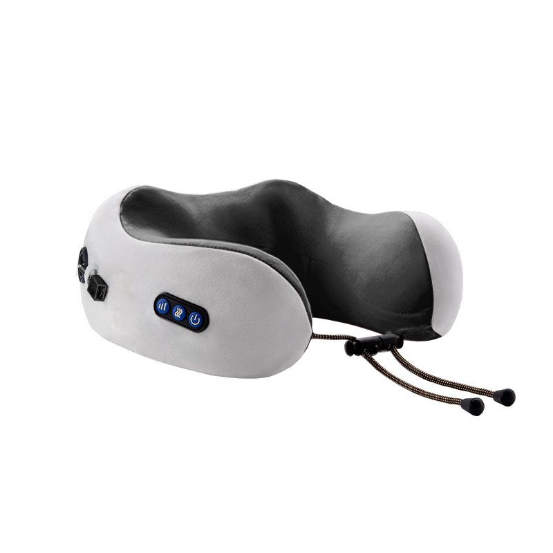 Precision U-Shaped Cervical Spine Massage Pillow for Shoulder, Neck, Waist, and Neck, Home Electric Multifunctional Massage Pillow for Office Use
