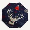 1 Stück Weihnachtsreh mit Schneeflocken und Baumschirm mit Kunststoffgriff, Geeignet für alle Jahreszeiten Outdoor PT380