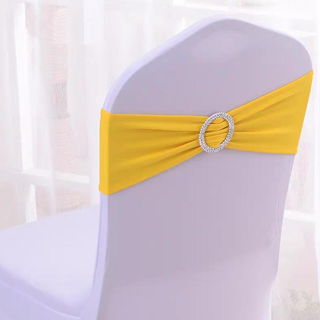 Elastic Chair Cover with Bowknot for Festive Decoration - Ideal for Weddings and Banquets