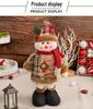 Jingchen Christmas Telescopic Doll: Santa Claus & Snowman Window Display Ornament