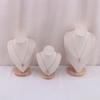 Velvet Portrait Necklace Display Pendant Organizer Jewelry Display Stand Jewelry Mannequin Bust Necklace Pendant Window Display