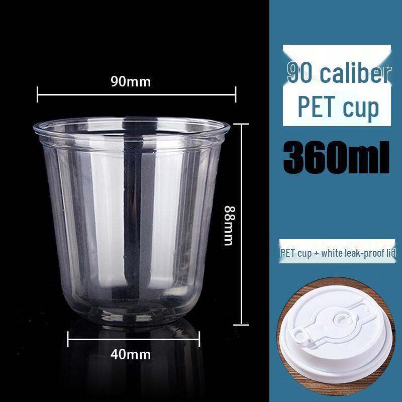 Disposable U-Shape Plastic Cups with Flip Lids
