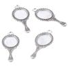10pcs Mirror Mirror Pendant Charms 34x14mm Antique Silver Charms Alloy Pendant Charms  Necklace