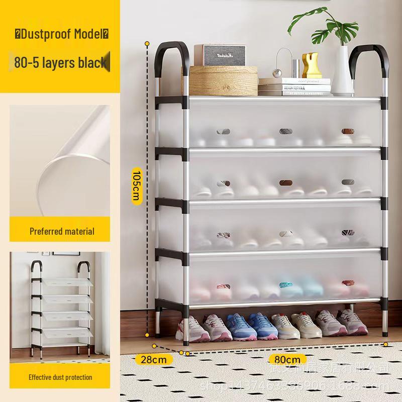 Slim Multi-Tier Shoe Rack for Entryway or Dorm