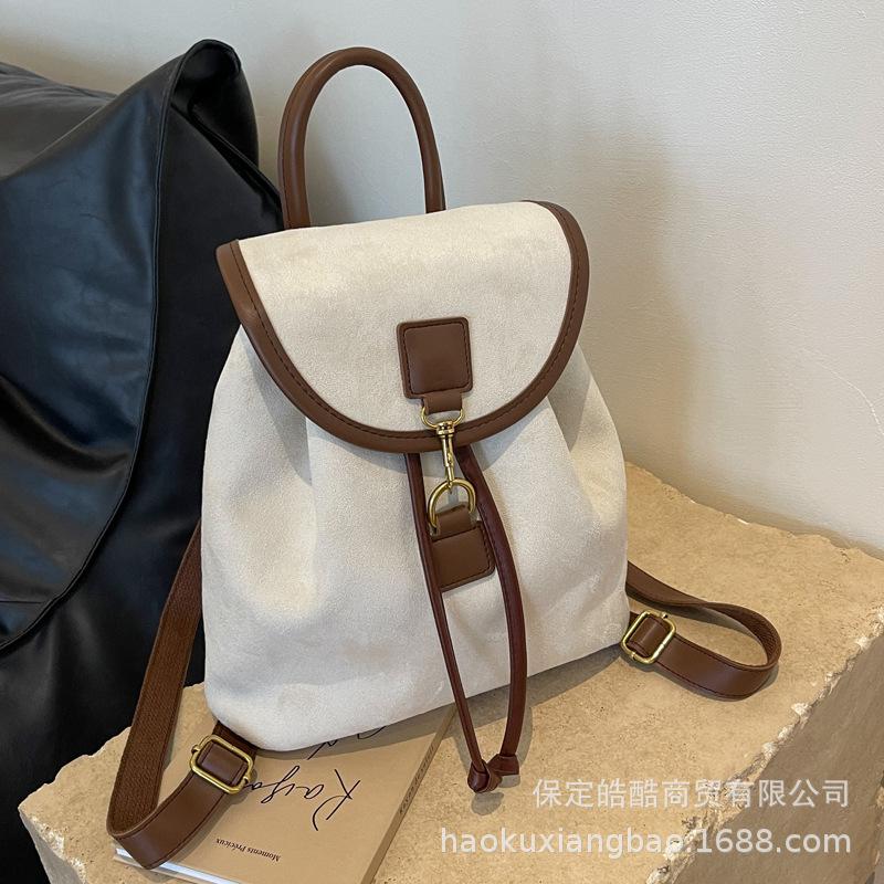 Premium sense backpack women's backpack 2025 new fashion trendy schoolbag girls college students large capacity handbag