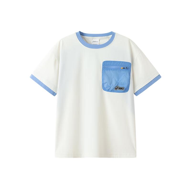 Asics Boys Moisture-Wicking Color-Block Short Sleeve T-Shirt 120