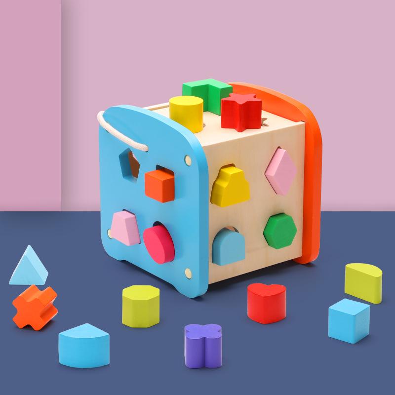 

Детские многофункциональные кольца для складывания и лабиринт с бусинами, развивающая игрушка с сопоставлением и распознаванием форм