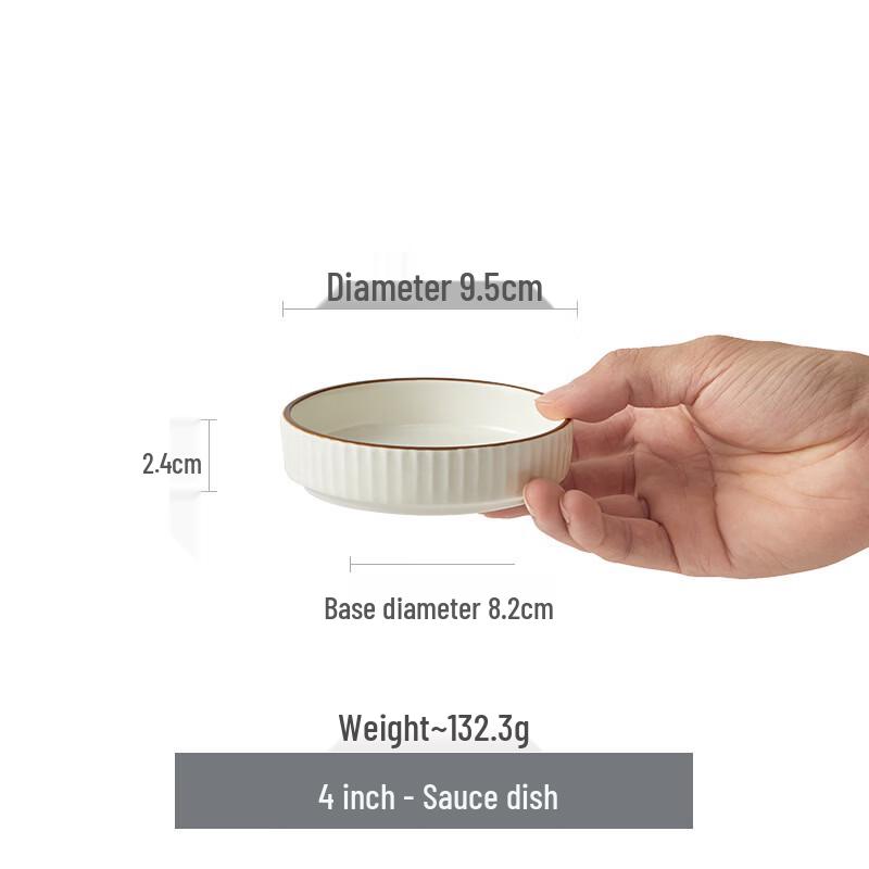 ZISIZ Nordic Ceramic 4-inch Seasoning Dishes