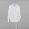2026 New Spring Summer Women's Fashion Loose Cotton White Shirt Temperament Commuting Youthful Women Clothes Women Simple Blouses Top