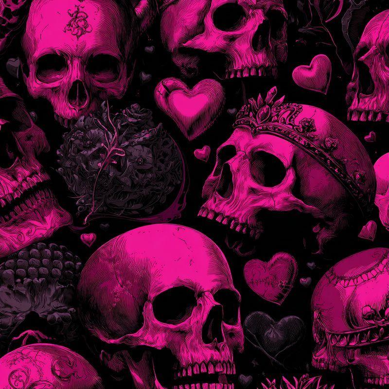 Full Drill Square Diamond Painting Pink skull 5D DIY Diamond Art Mosaic Cross Stitch Halloween Handicraft H