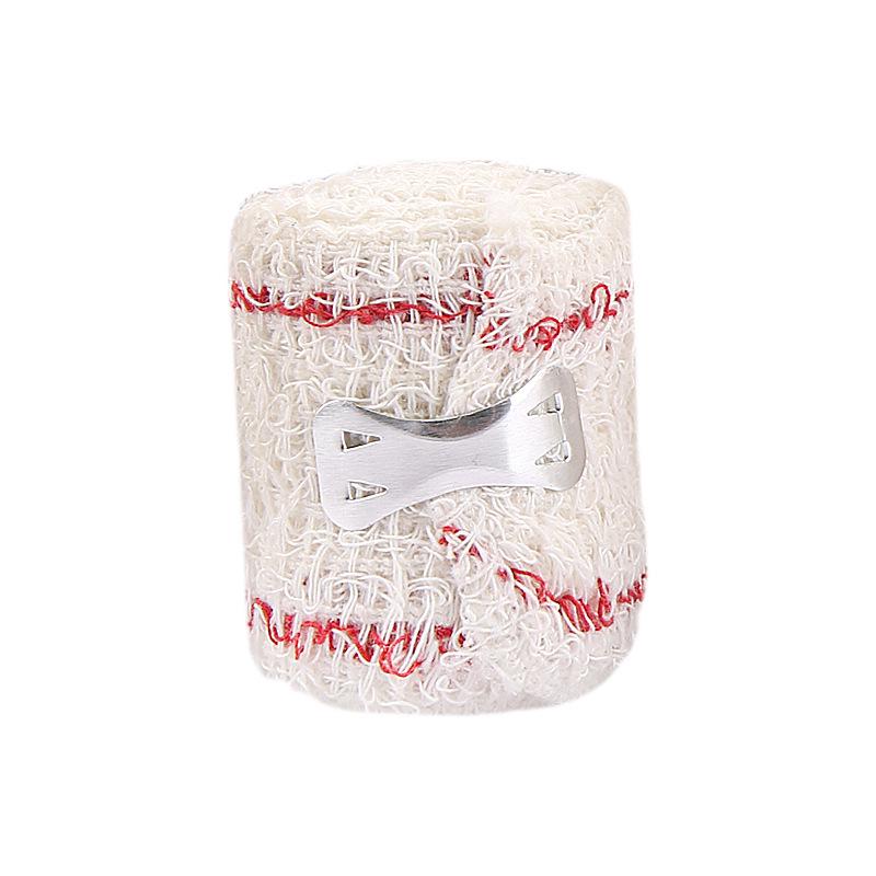 

Aluminum Buckle Sports Compression Bandage - Red/Blue Line Elastic Cotton for Wrist & Ankle, Multiple Sizes