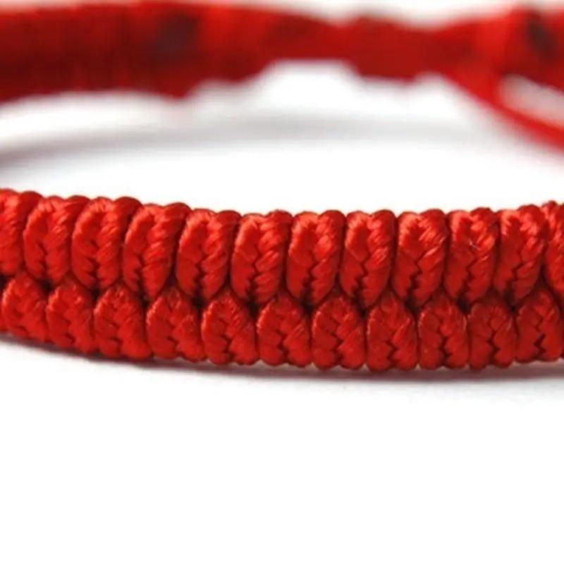 4 st kinesiska lyckliga röda snöresarmband för lycka, framgång och skydd Vackra välsignelser smycken Grossist