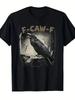 Lustiges Krähenmuster-T-Shirt für Herren - "F-CAW-F" Lachendes Vogeldesign T-Shirt, Humorvolles Geschenk, Comedy-Enthusiast - Herren Sommer-Cott...