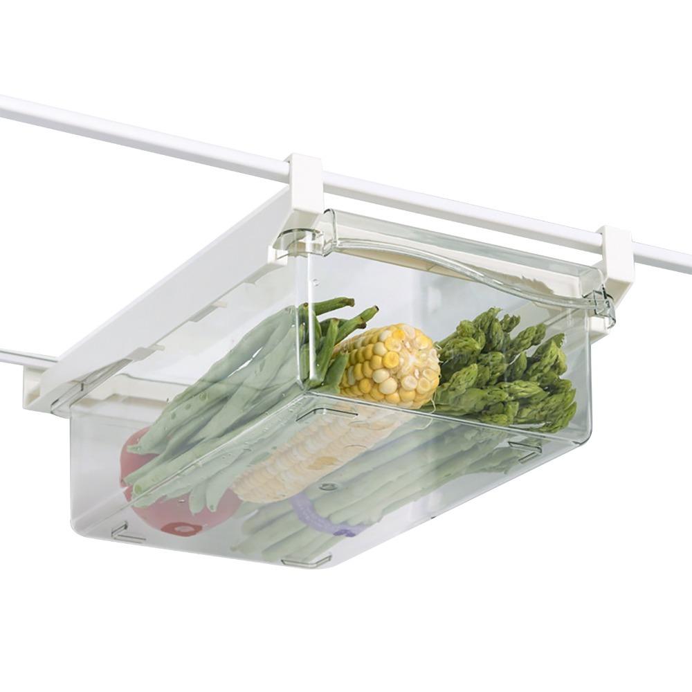 Plastic Fridge Storage Bin Stackable Freezer Storage Basket  Food Storage
