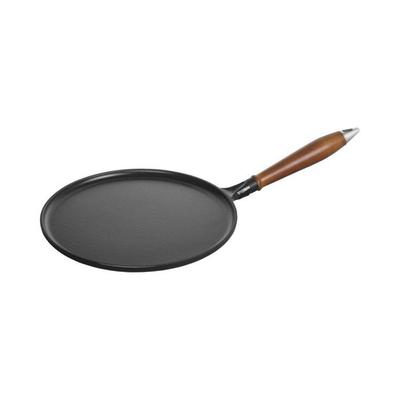 Staub 1212823 Crêpespfanne Schwarz Holzgriff 2…