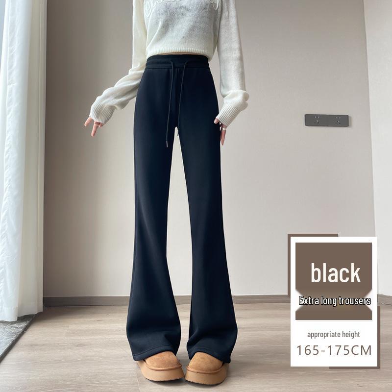 High-Waist Fleece-Lined Micro Flare Pants - Slimming, Versatile, and Stylish for Fall/Winter 2025