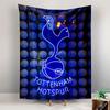 Tottenham Hotspur Neon Blue Cockerel Sign Wall Tapestry Spurs Football Club Fan Decor for Bar Man Cave Bedroom Gift