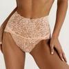 3PCS Ladies Sexy Mesh Panties High-waist Seamless Lace Underwear Briefs Women Knickers Transparent Lingerie