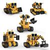 389PCS 5-in-1 Remote Control Robot Building Blocks Set, Desktop Ornament, Educational Model Assembly Toy, Kids Birthday Gift