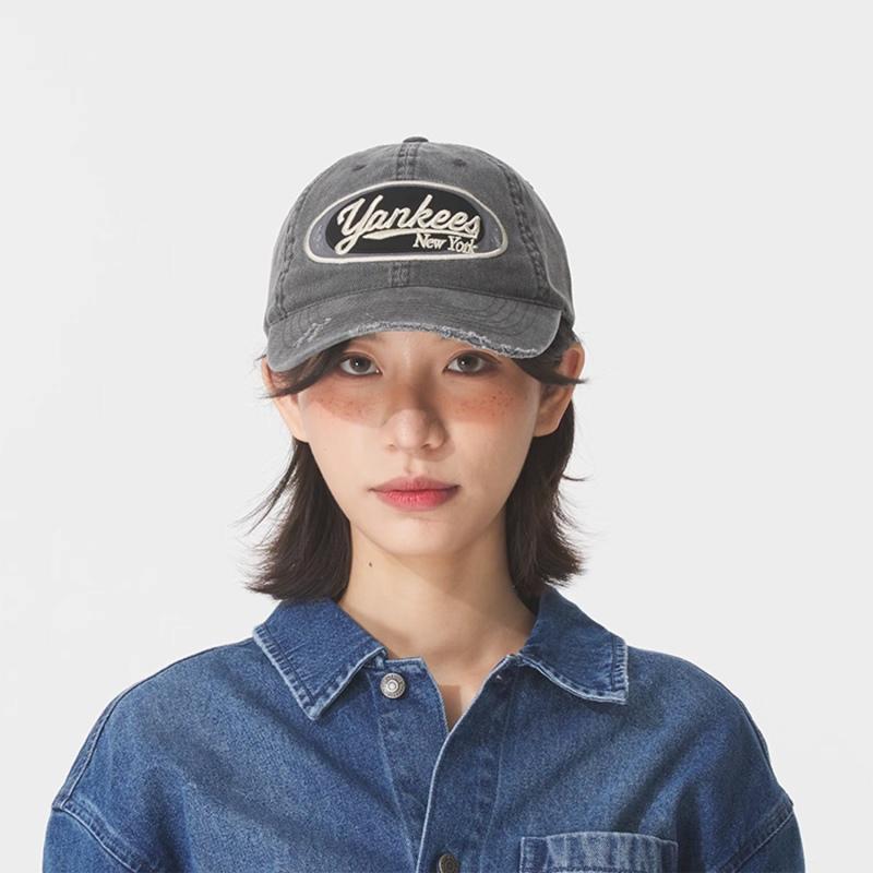 MLB New York Yankees Cotton Baseball Caps Unisex Gray Fashion 3ACPV265N-50CGS