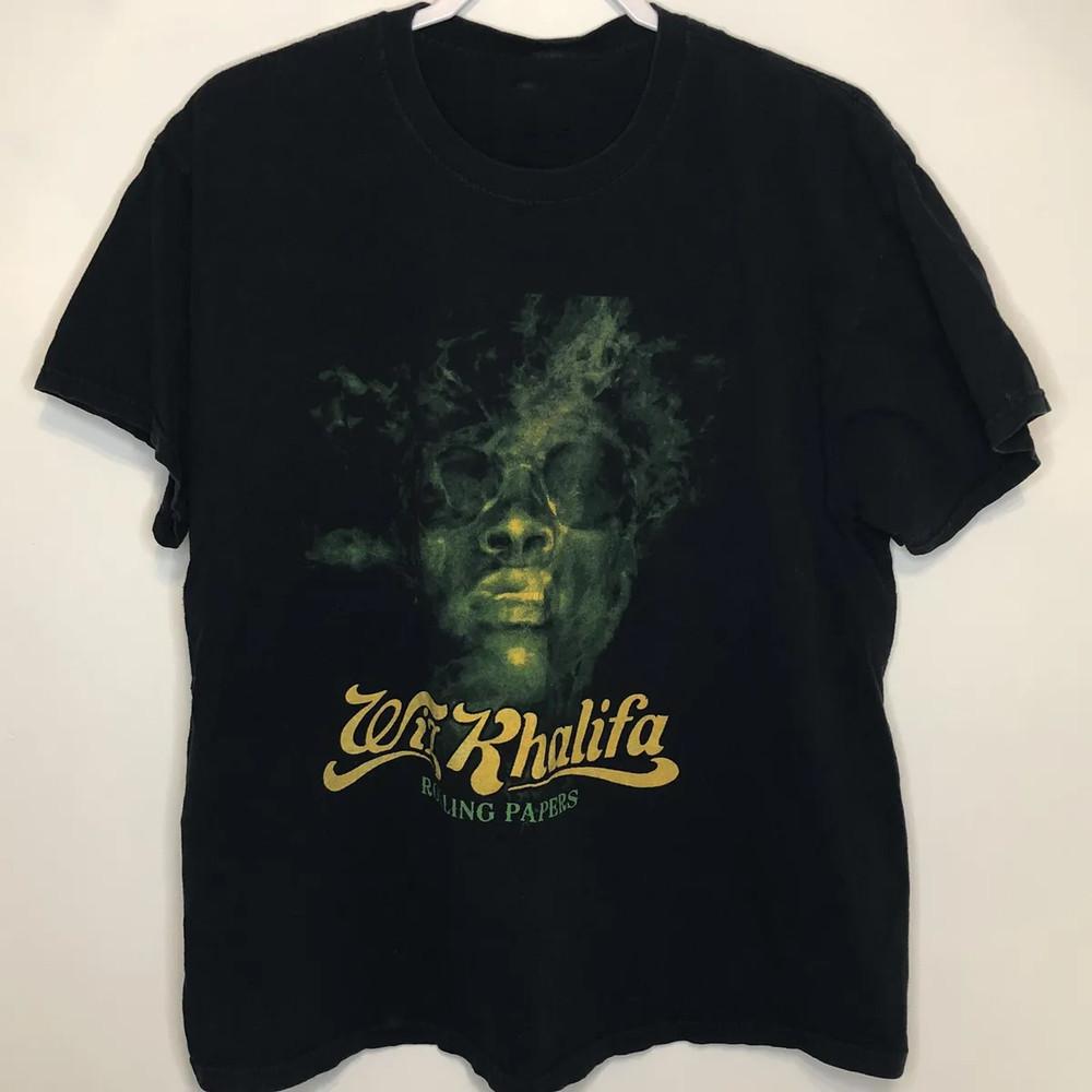 Rolling Papers Album Wiz Khalifa Black Size S-4XL T-Shirt Adults  BL1122 Unisex T-Shirt XL