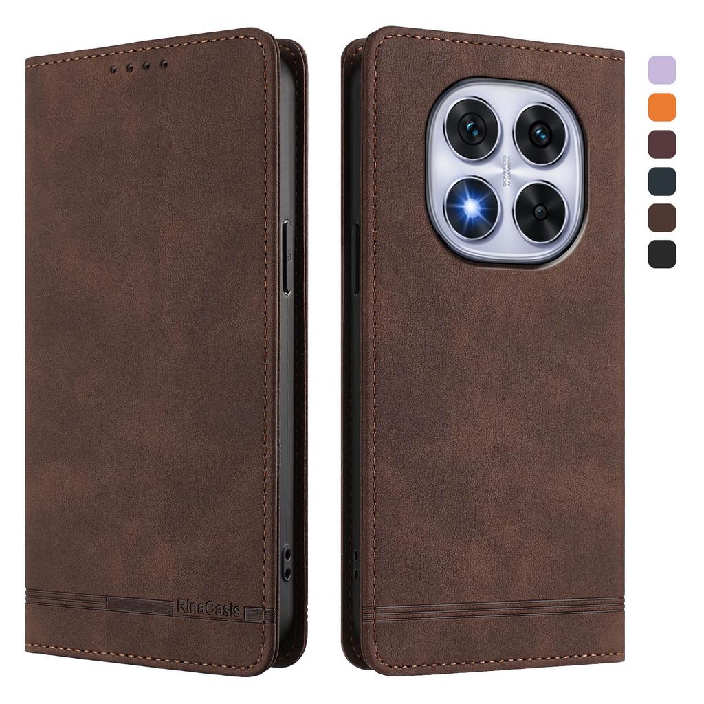 Business Strong Magnetic Cards Solt Wallet Leather Phone Case For Redmi Note 15 14 Pro Plus 13 14C 13C K90 Bag Flip Book Cover