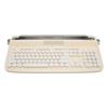 Tastatură pentru mașină de scris wireless, stil retro, 104 taste, BT5.0, suport integrat, tastatură pentru tabletă inteligentă