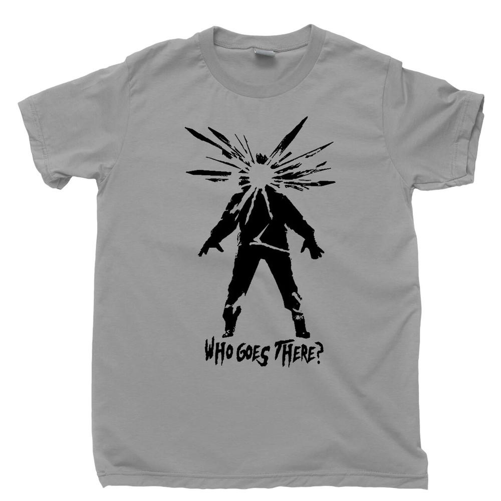 The Thing Movie Who Goes There T Shirt Full Size S-5XL Unisex T-Shirt S