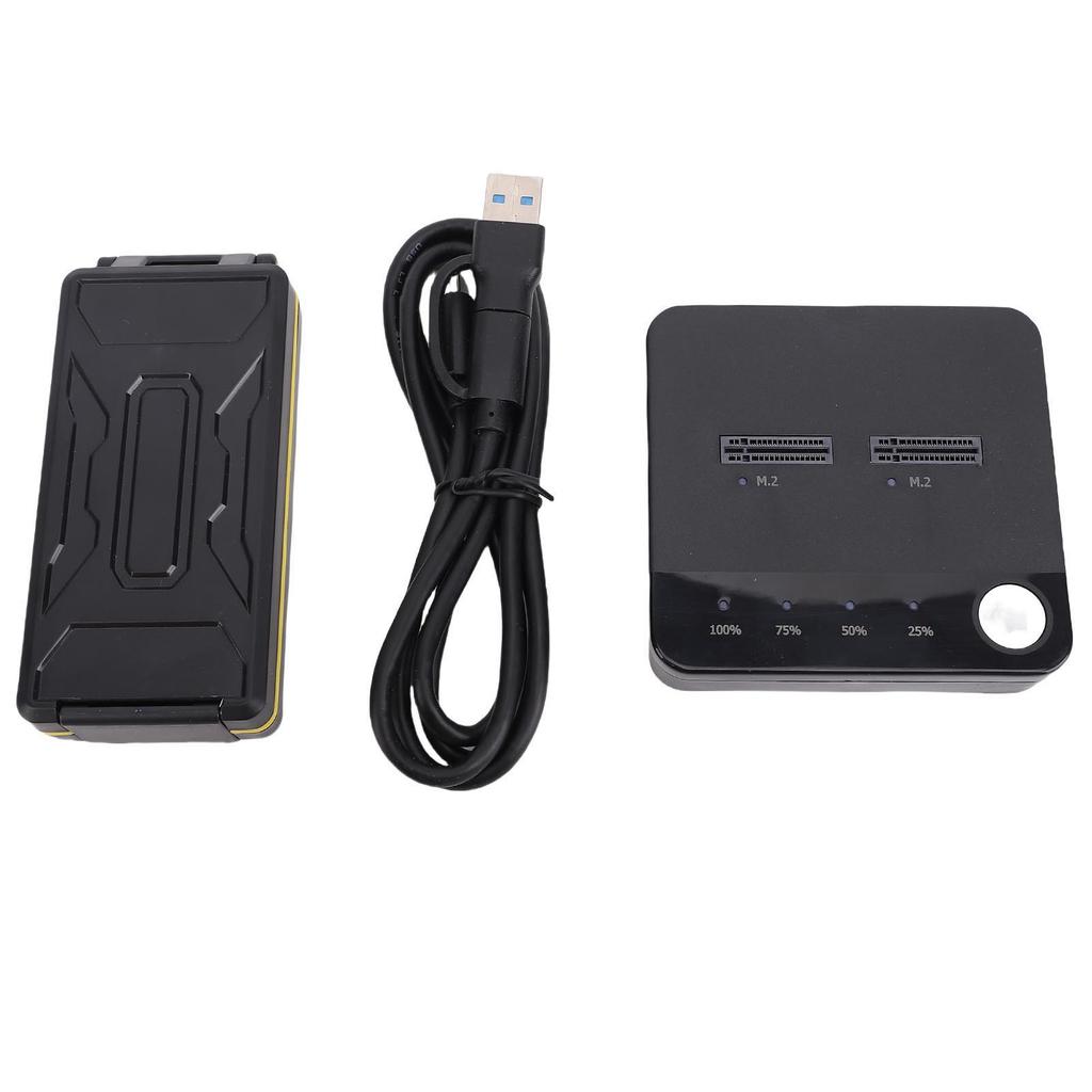 M.2 Hard Drive Duplicator Serial ATA To NVMe Cloner Dock Station Dual SSD Enclosure Support Offline Cloning UASP and