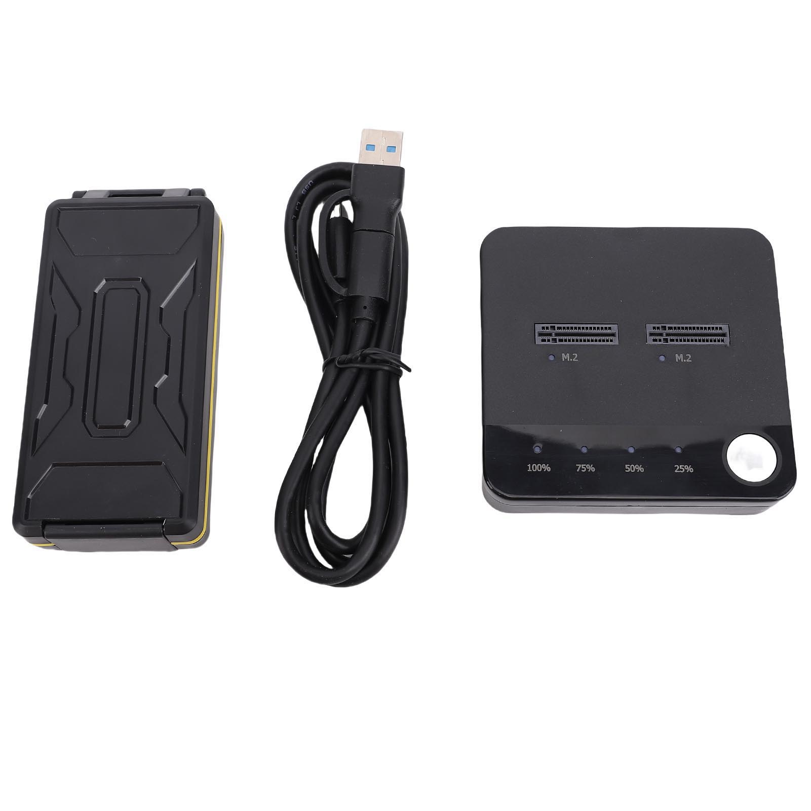 

Дубликатор M.2 Serial ATA Широкая совместимость Скорость 20 Гбит/с Поддержка 16 ТБ SSD Док-станция для клонирования с питанием от USB C для обновления игр