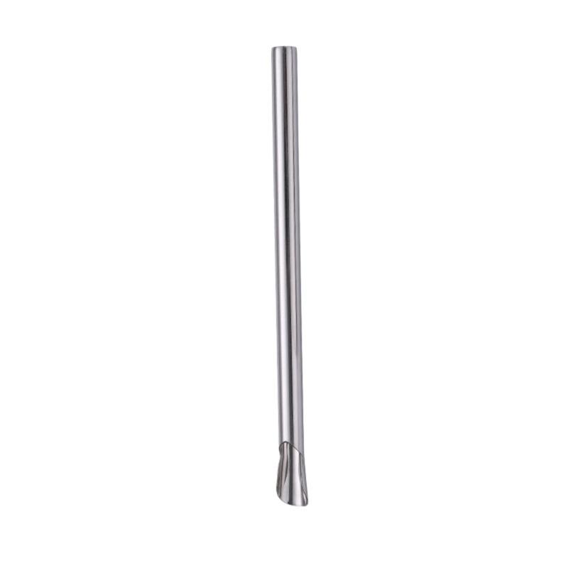 Wide Opening Cup Tubes, Seven Count 304 Steel Beverage Tube Set for Fruit Beverage Cups, Counter Corners and Casual Household Serving