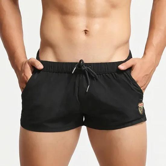 Seobean Swimwear Mens Swim Shorts 5 Inch Swimming Trunks For Man Sexy Swimsuit Beach Boxer Briefs Bathing Suit Board Zwembroek