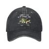 Vintage Things I Do In My Spare Time Go Fishing Baseball Caps Unisex Distressed Cotton Snapback Hat Outdoor All Seasons Hats Cap